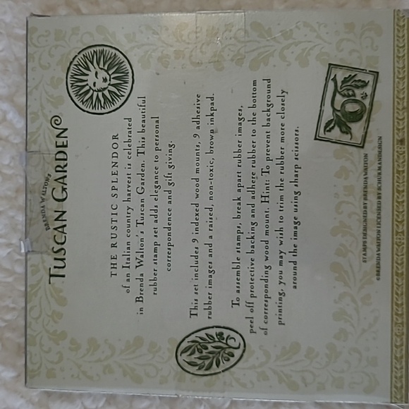 Brenda Walton's Tuscan Garden Rubber Stamp Set 2407R - Picture 3 of 5